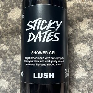 Lush cosmetics Sticky Dates shower gel